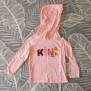 Pink Kids Hoodie with Graphic Print